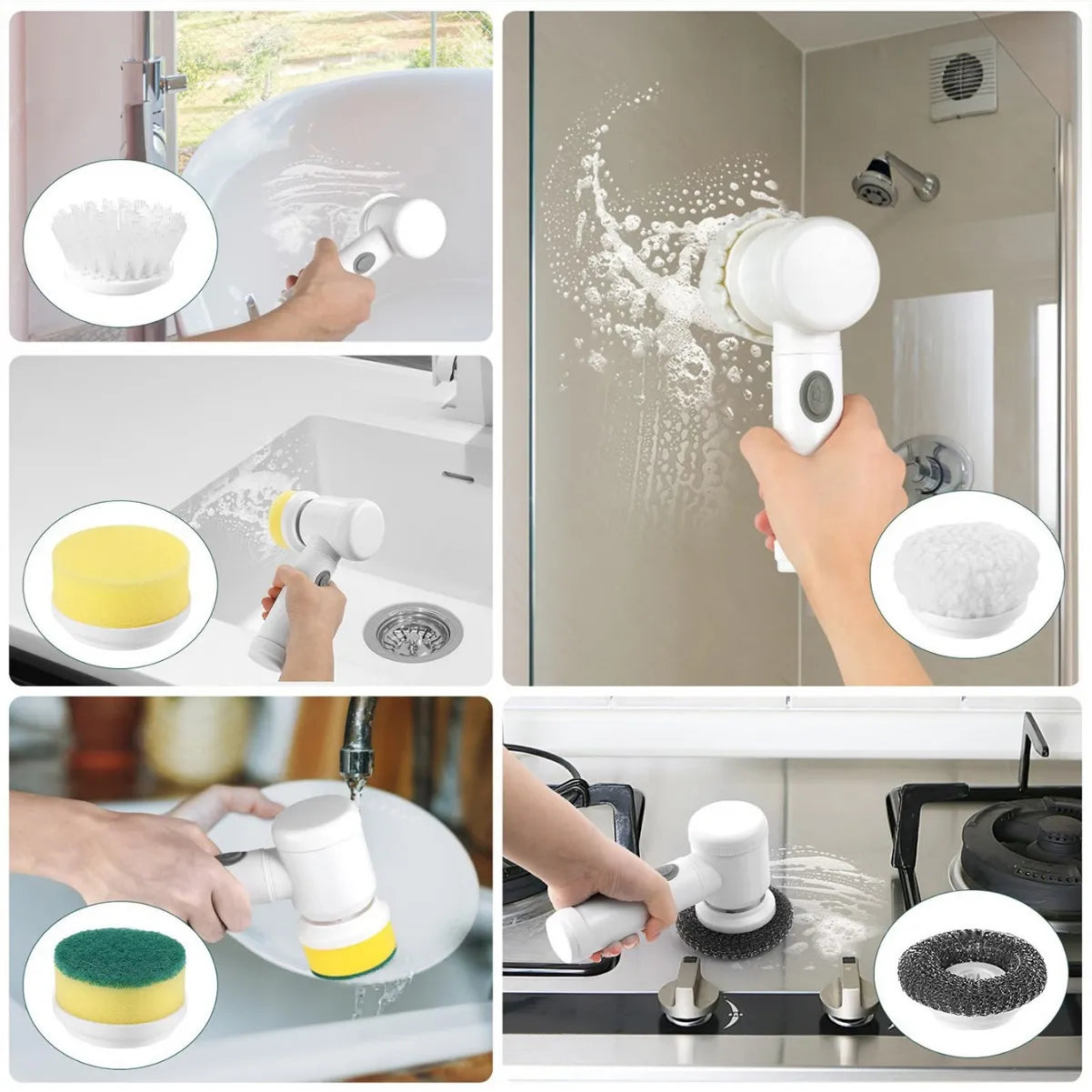 Multifunctional Electric Brush Cleaner.